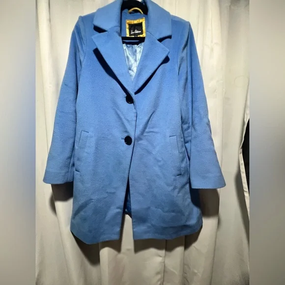 Sam Edelman Blue Wool  Pea Coat - Picture 4 of 10